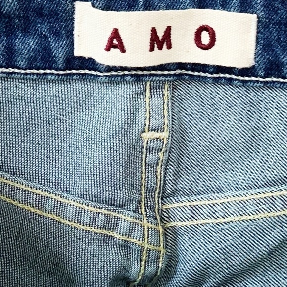 NWT Anthropologie Amo Mid Rise Twist Ankle Dark Wash Skinny Jeans - Picture 7 of 9